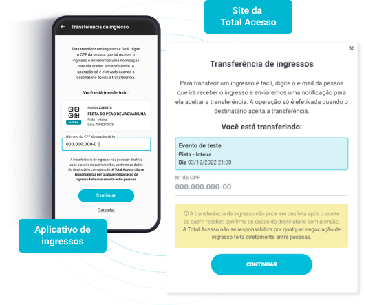 Total Acesso - Aplicativo Ingressos